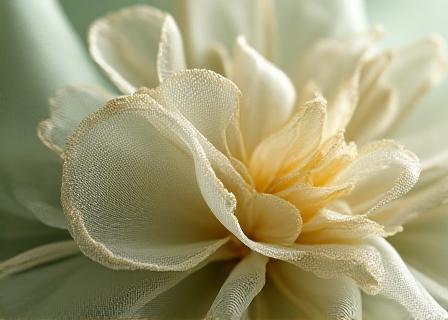 Close up of high-end floral materials and fabric panels