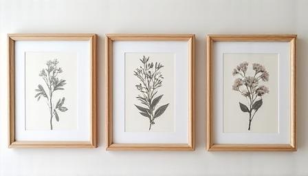 Framed botanical wall art collection