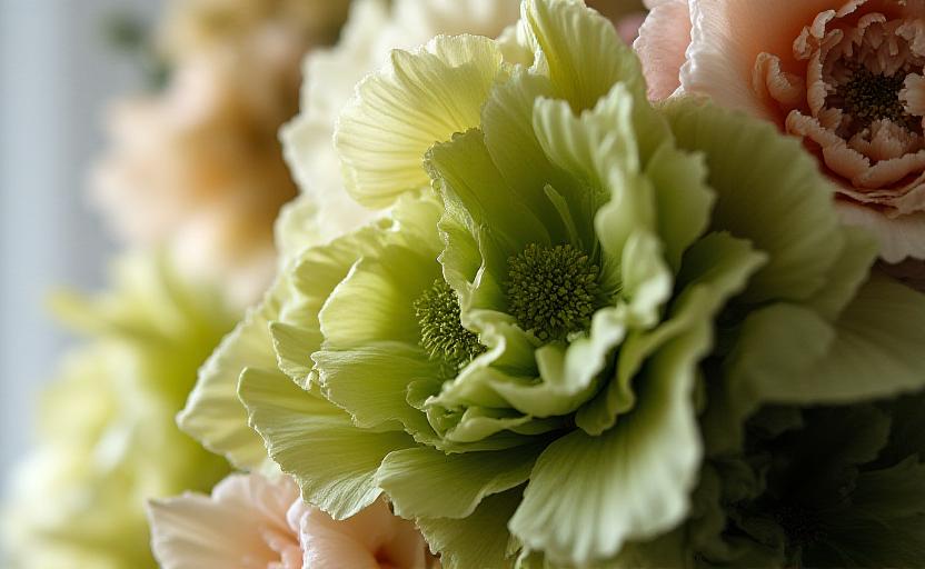 Lush custom flower arrangements for expansive wall installations