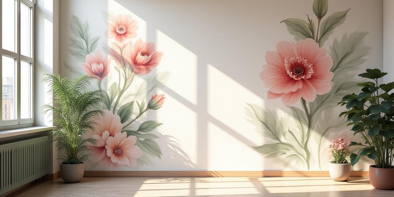 Artistic floral workshop and wall art